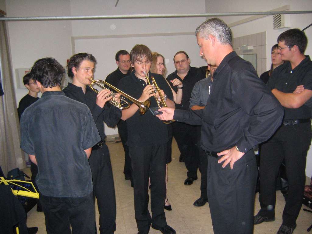 Vor dem Konzert