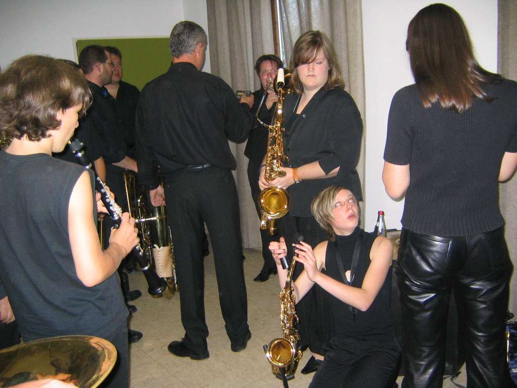 Vor dem Konzert