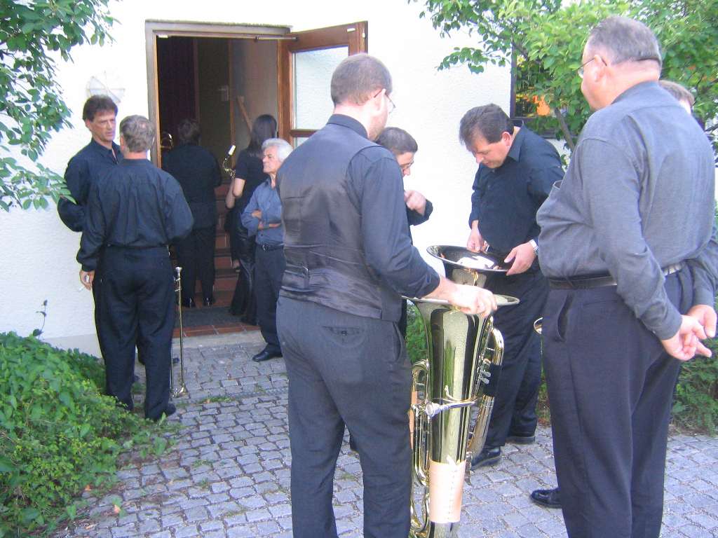 In der Konzertpause