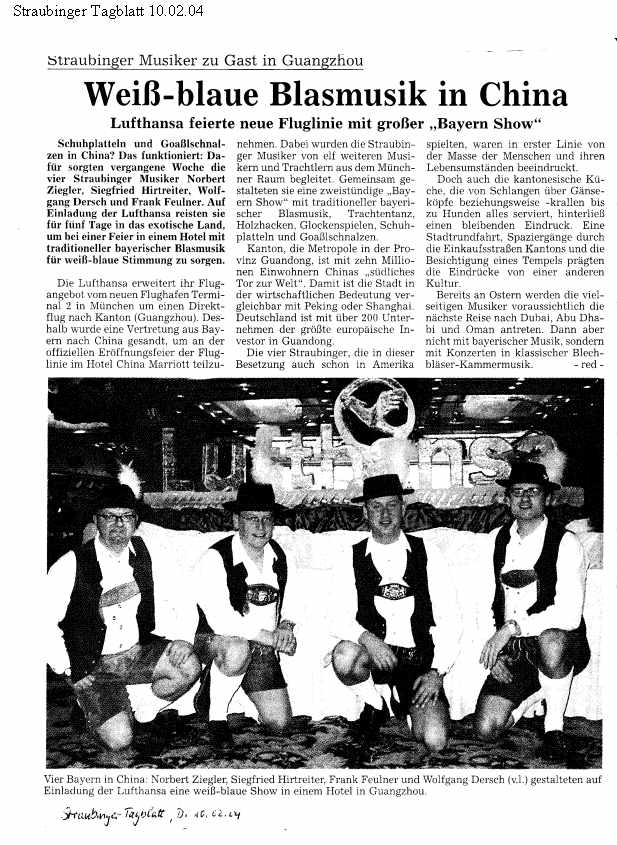 Straubinger Tagblatt Artikel