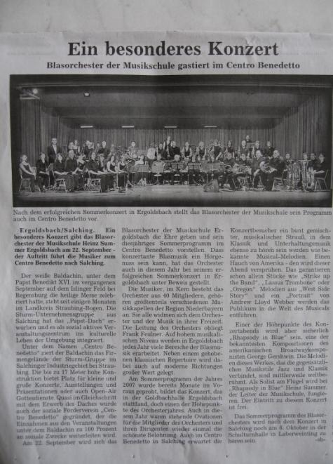 LZ Zeitung Ank&uuml;ndigung Salching